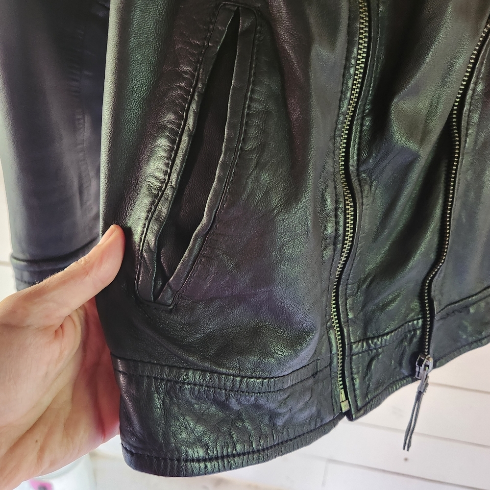 Treasure and Bond Leather Moto Jacket Size M - Picture 10 of 10